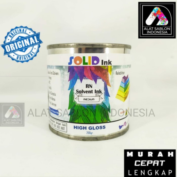 

Mantap Tinta Sablon Pvc Solid Ink Medium 250Gr Promo