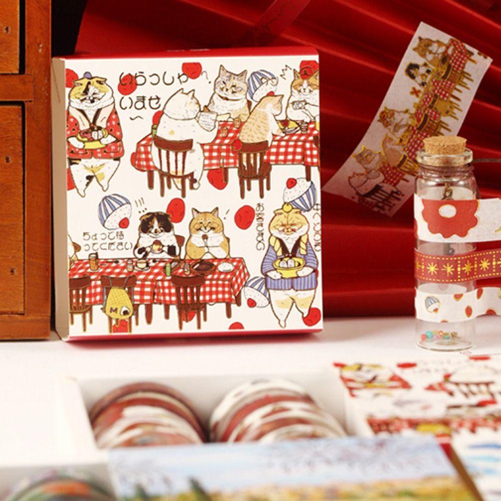 Top 60Rolls/Set Washi Tape Sastra Kualitas Tinggi Scrapbooking Kecil Segar Kreatif Alat Tulis INS DIY Bahan