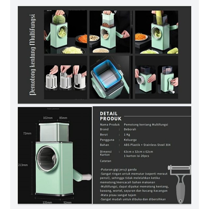 PEMOTONG KENTANG PRAKTIS MULTIFUNGSI SERBAGUNA