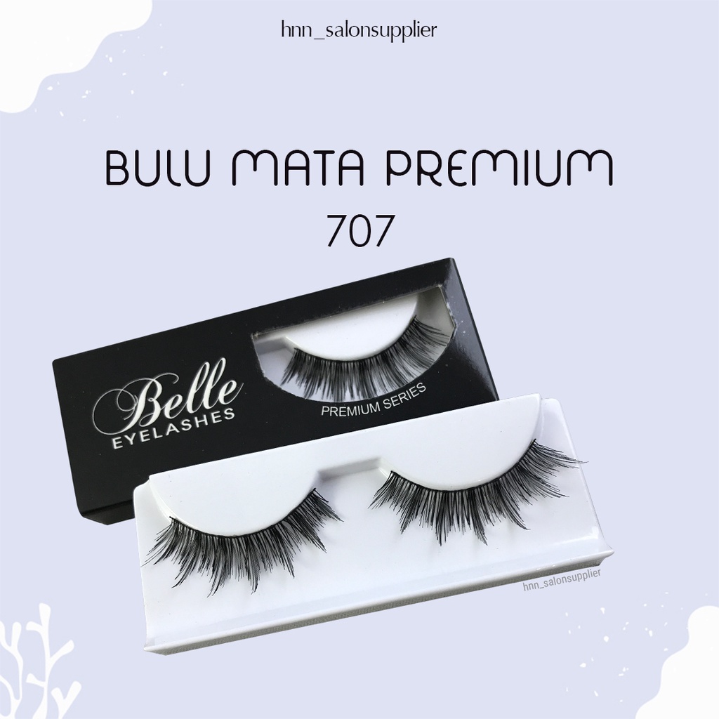 707 Bulu Mata Palsu Handmade Fake Eyelash Eye Lashes Lash Artifivial Belle Eyelashes