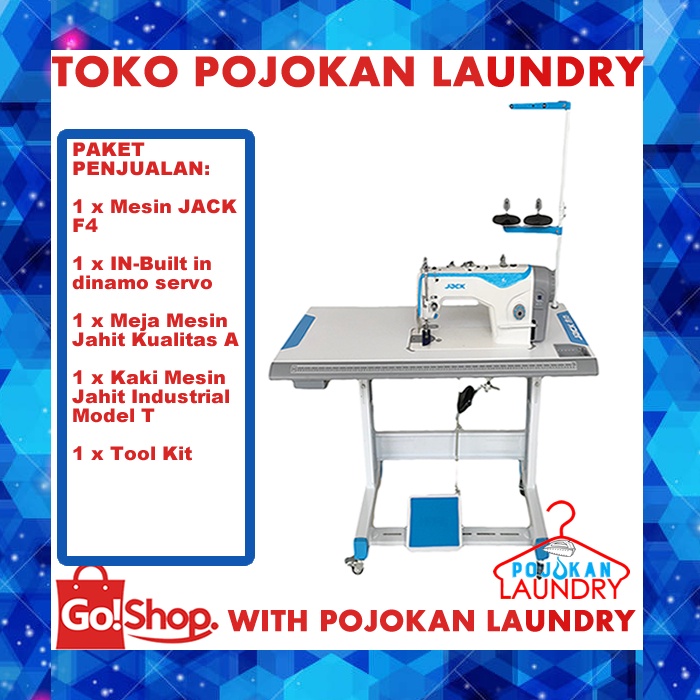 JACK F4 / Mesin Jahit JACK F 4 / Mesin Jahit Jack Jarum 1 / Mesin Jahit Jack dengan Servo Motor