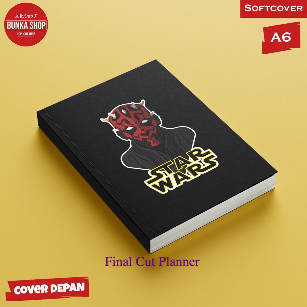 

Pocket Note Star Wars Dart Vadder Black Softcover A6 Buku Tulis Catatan Notes Agenda Planner Jurnal .