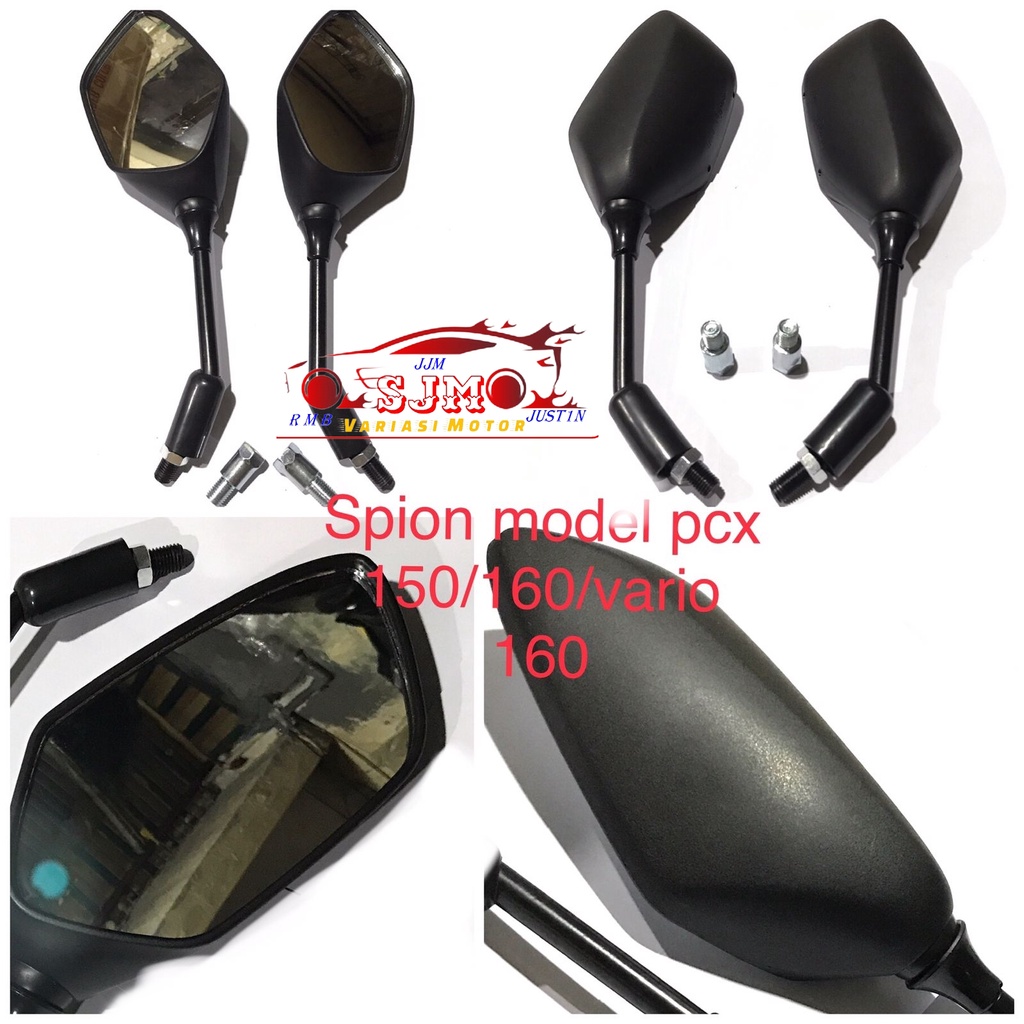 SPION PCX 150 PCX 160 VARIO 160 UNIVERSAL UNTUK ALL MOTOR HONDA MATIC BEBEK SPORT MOTOR BATANGAN DLL ALL HONDA VARIO BEAT SCOOPY GENIO SPACY SUPRA BLADE REVO LEGENDA GRAND KARISMA MEGAPRO WIN GL CB150R TIGER CB150R  DLL