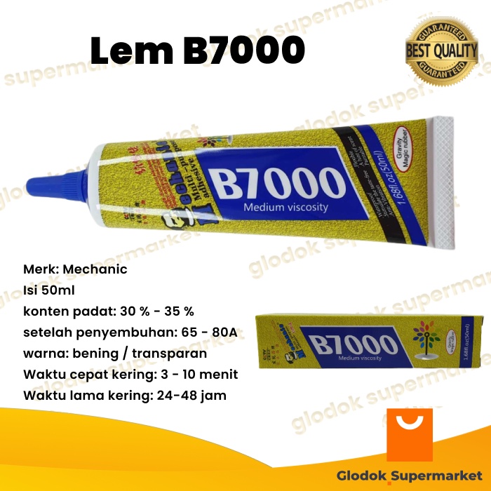 Lem Jelly Glue Touch Screen LCD Mechanic Touchscreen B7000 50ml