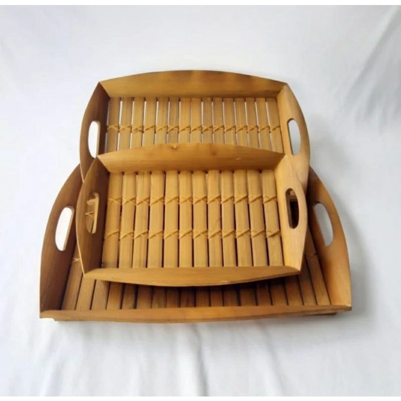 Nampan Baki Bambu / Bamboo Tray Set