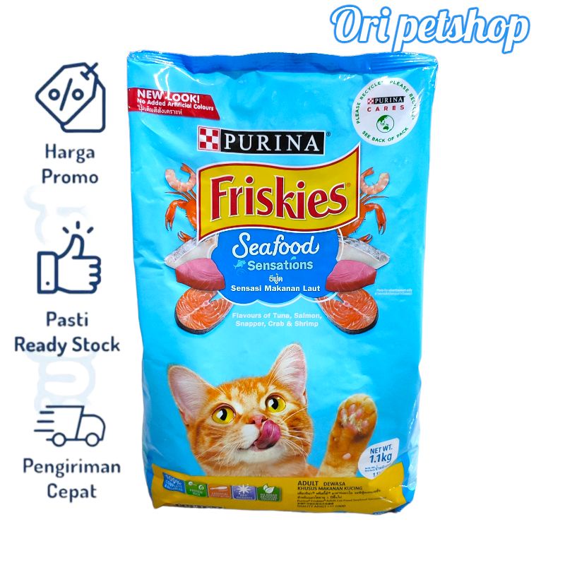 PURINA FRISKIES seafood sensation 1,1kg cat food adult friskies seafood