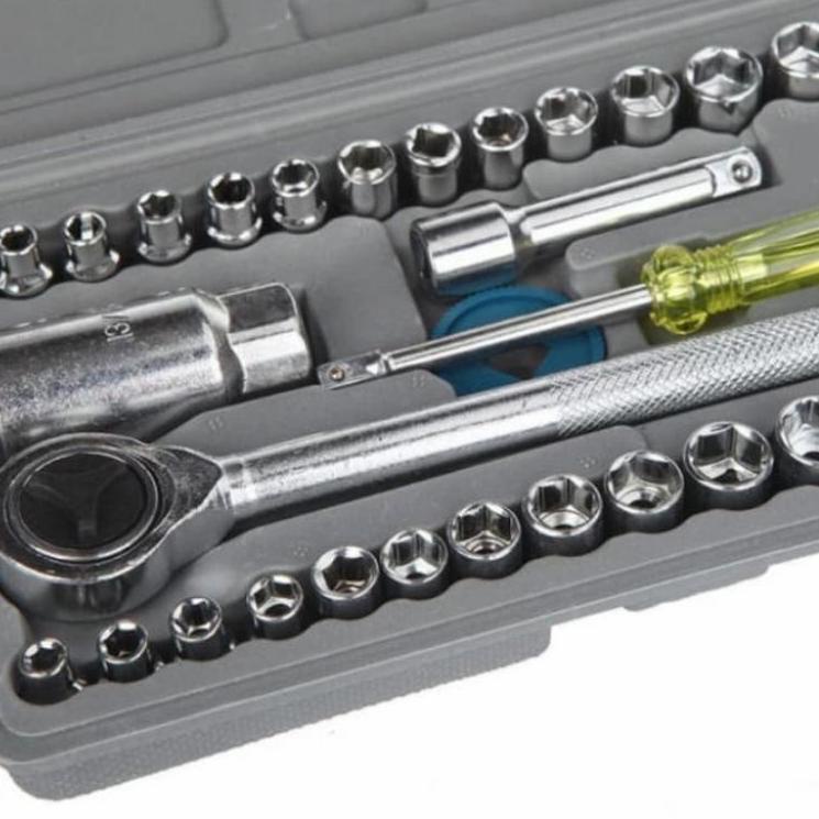 Makin laris--COD KUNCI SOK AIWA 40 PCS//KUNCI PAS AIWA 40 PCS//KUNCI AIWA 40 PCS COMBINATION SOCKET 