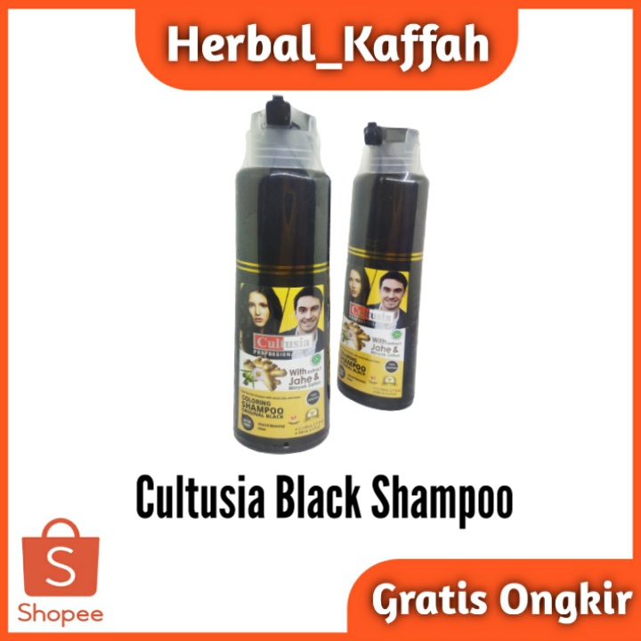 Cultusia Shampoo Original Black Hair 160ml BPOM Kandungan Ekstrak Jahe dan Minyak Zaitun