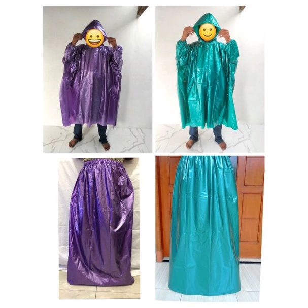 jas hujan Ponco dan rok jas hujan dewasa