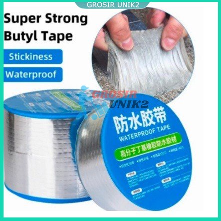 lakban anti bocor aluminium foil tape waterproof tahan panas butyl rubber Pelekat