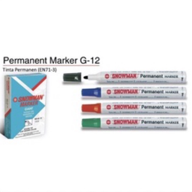 

Spidol Snowman Permanen Marker G-12