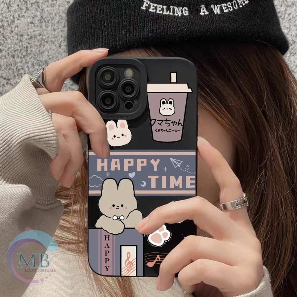 SS114 SOFTCASE TPU MOTIF KARTUN MILK TEA INFINIX HOT 11 11S 12i PLAY NOTE 11 PRO 12 G96 MB3893