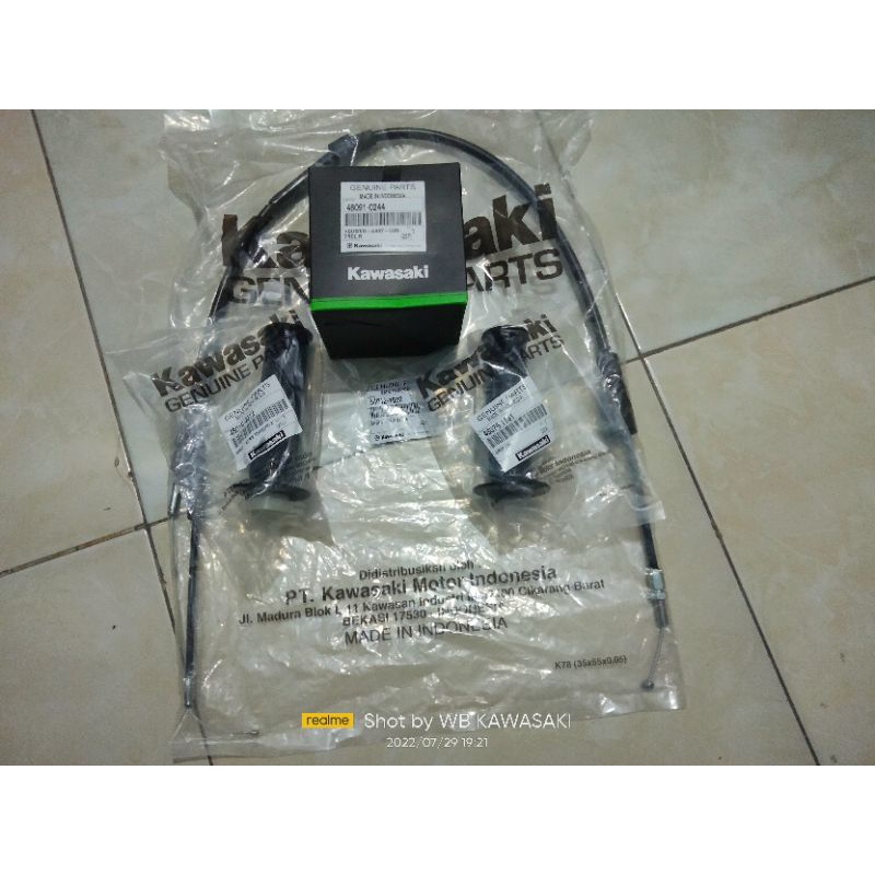 GAS SPONTAN KAWASAKI NINJA 150 R S ORIGINAL PNP RX KING