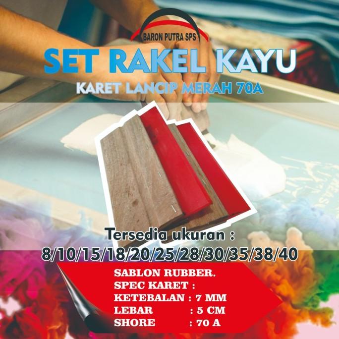 

Buruan serbu] RAKEL KAYU SET KARET LANCIP MERAH 40CM 70A (B)