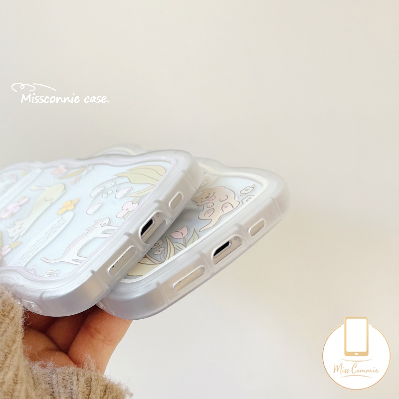 Soft Case Tpu Motif Kartun Anjing Kucing Lucu Untuk iPhone 6 6s 7 8 Plus XR 11 Pro Max 12 13 14 Pro Max 14 Plus X XS Max SE 2020