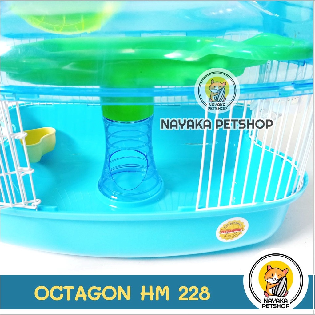 Octagon HM 228 Kandang Hamster Tingkat 3 Lantai Menara