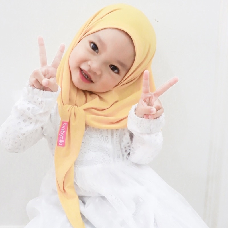 Babycila Hanana Hijab Segitiga Instan Anak Jersey premium