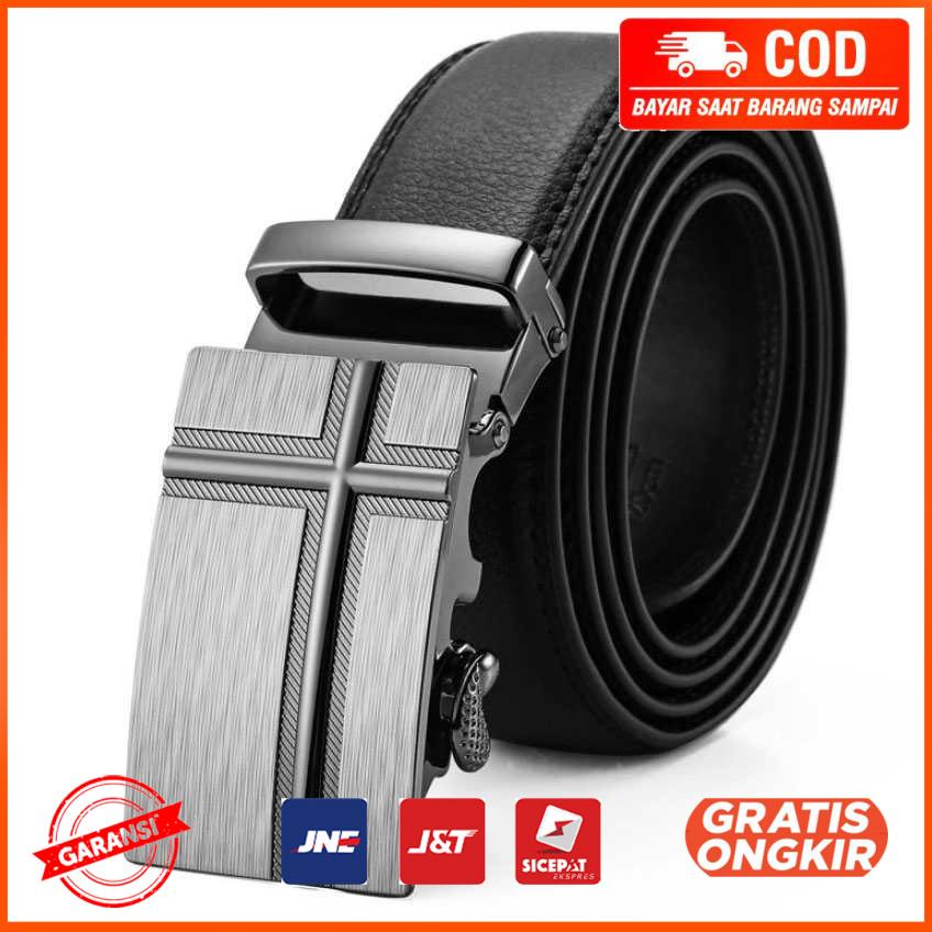 Tali Ikat Pinggang Gesper Kulit Luxury Automatic Buckle B1101