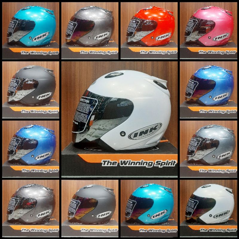 HELM INK CENTRO OYGINAL 100% KACA SILVER,PELANGI,HITAM ( CLEAR ) LISENSI SNI/DOT  FREE BOX
