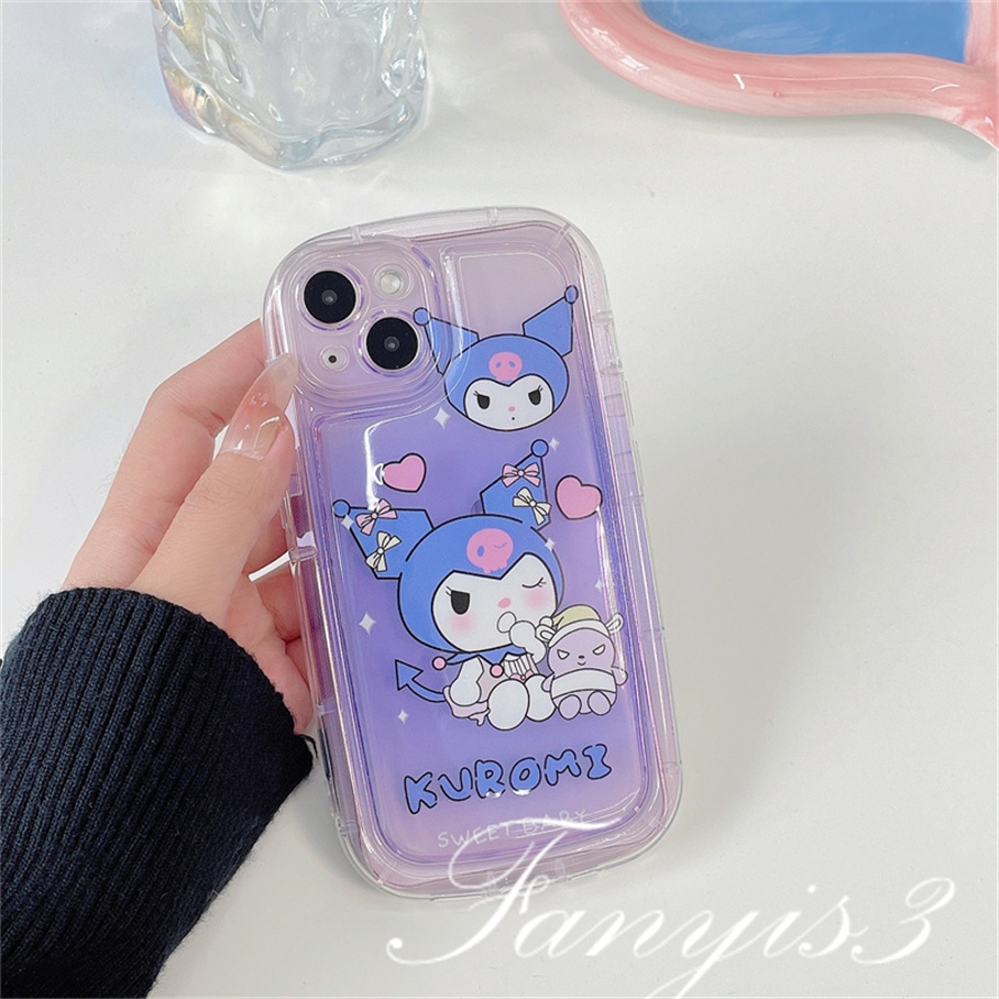 Compatible For IPhone 14 13 12 11 Pro Max X XR Xs Max 8 7 Plus SE 2020 Soft Case TPU Motif Kartun Kulomi Untuk