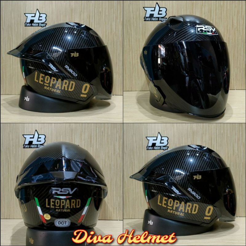 HELM RSV SV300 CARBON GLOSSY PAKET GANTENG|helm rsv karbon