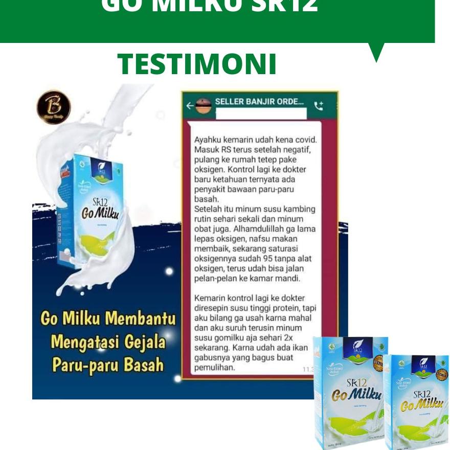 

FREE ONGKIR!Gomilku Sr12 Original Susu Kambing Etawa Asli Original Provit & Krimer Bubuk Solusi Atasi Masalah Pernapasan / Asma / Kolesterol Tinggi Gangguan Tulang Dan Jantung|RA1