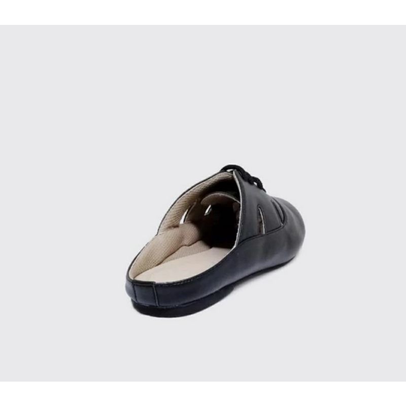 Sandal Slop Wanita OVERSIZE 41.42.43.44.45 Bustong size IMPORT JUMBO Black-110 Sandal Oversize gemuk Cantik