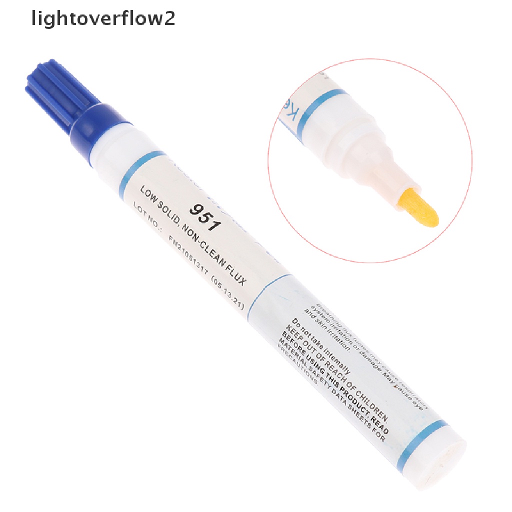 (lightoverflow2) 951 10ml Pen Flux Rosin Solder Bebas Timah Untuk Solar Cell