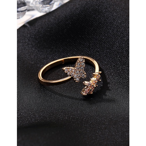 LRC Cincin Fashion Diamond Adjustable Butterfly V3555X