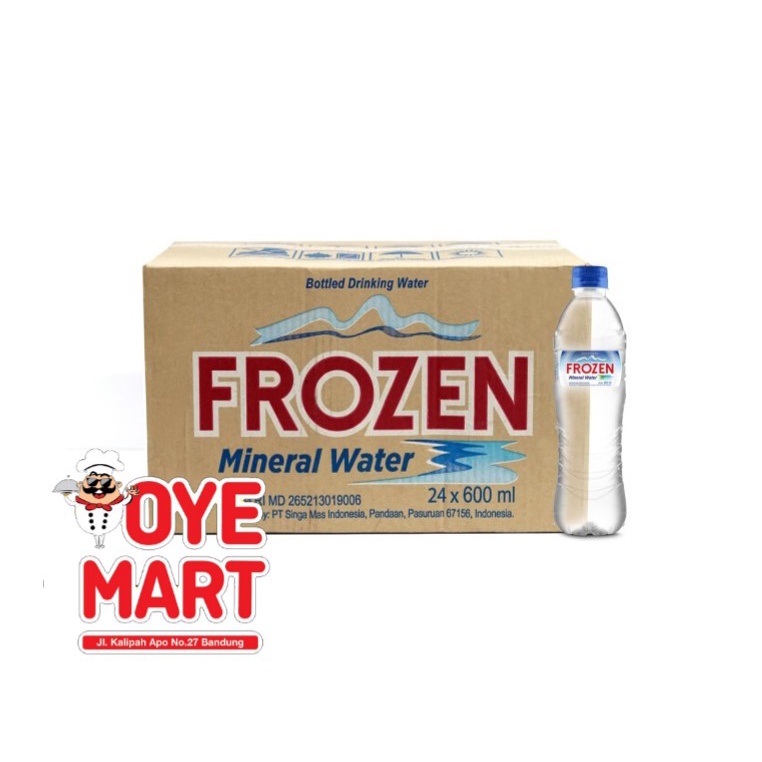 FROZEN MINERAL WATER 600ML 1DUS ISI 24 / AIR MINERAL