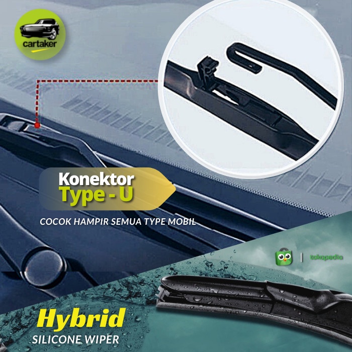 Wiper Frameless Original Avanza Xenia Karet Kaca Mobil Silicon Hybrid .