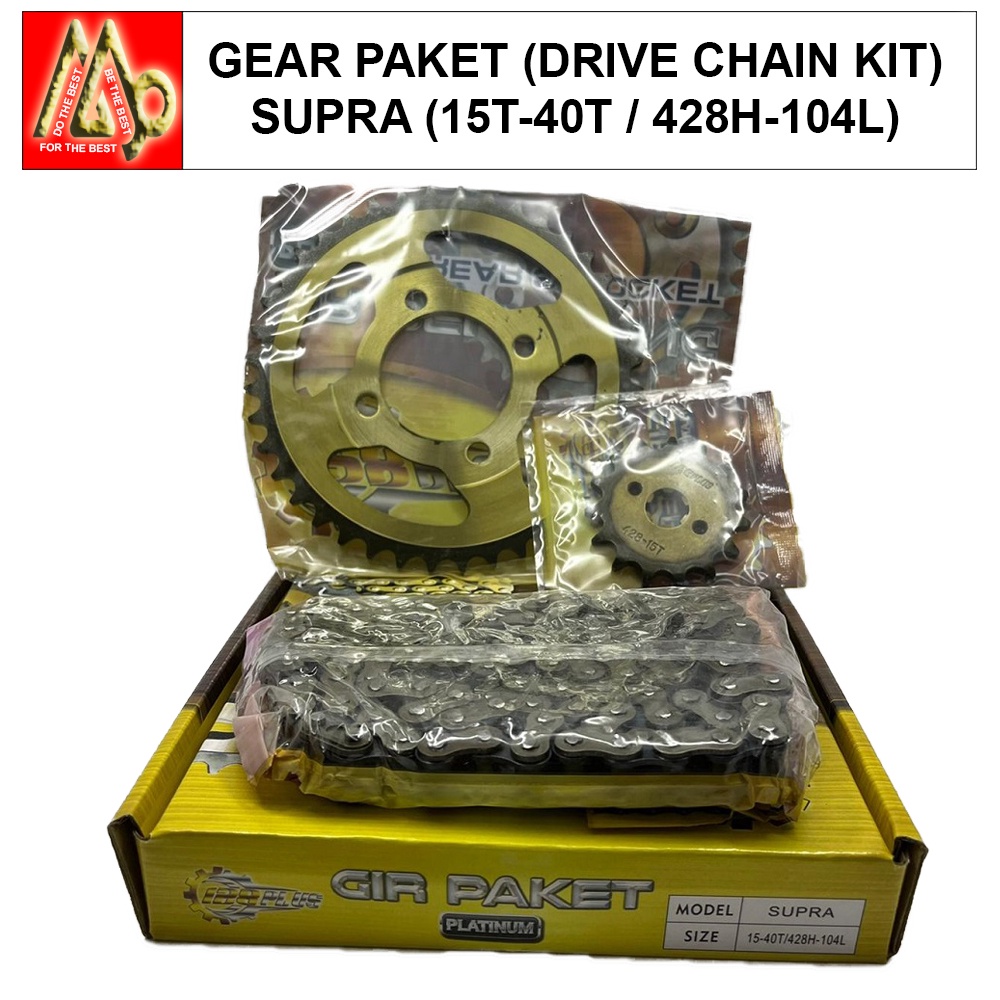 Supra (40T) / Gear Paket (Drive Chain Kit) / 128+