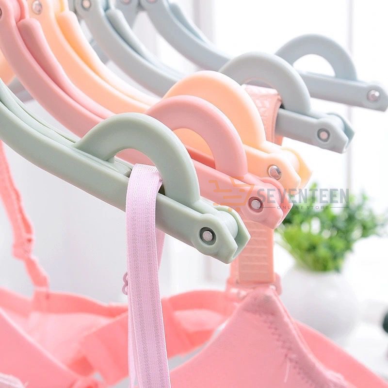 SEVENTEEN HANGER LIPAT MAGIC GANTUNGAN PAKAIAN BAJU LIPAT PORTABLE HANGER BAJU LIPAT TRAVEL GANTUNGAN JEMURAN BRA KAOS KAKI