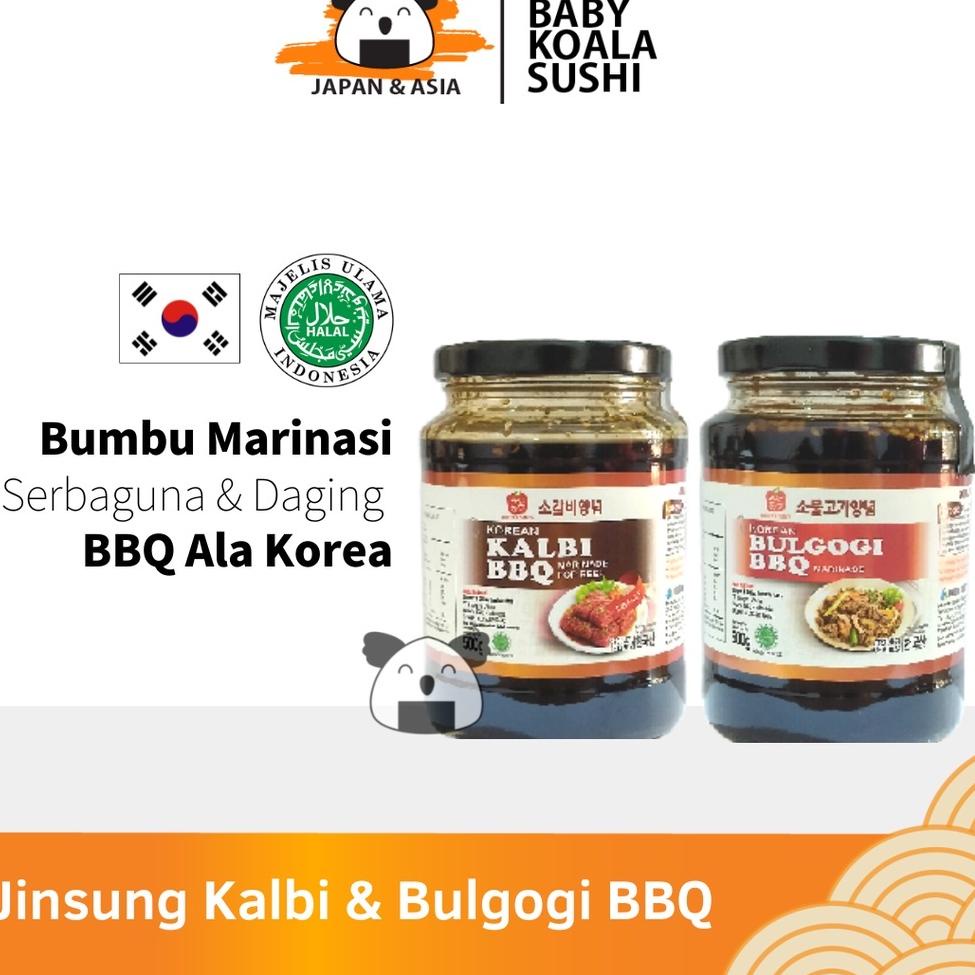 

Original JINSUNG BBQ Korean Kalbi & Bulgogi Marinasi Sauce 500 g | Galbi Marinade gas !!