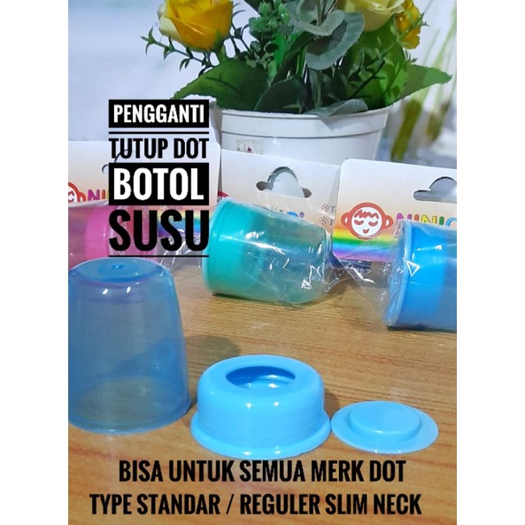 Pengganti Tutup Dot dan Ring Botol Susu Anak Bayi Cadangan Bentuk Reguler Universal Screw Cup Feedin