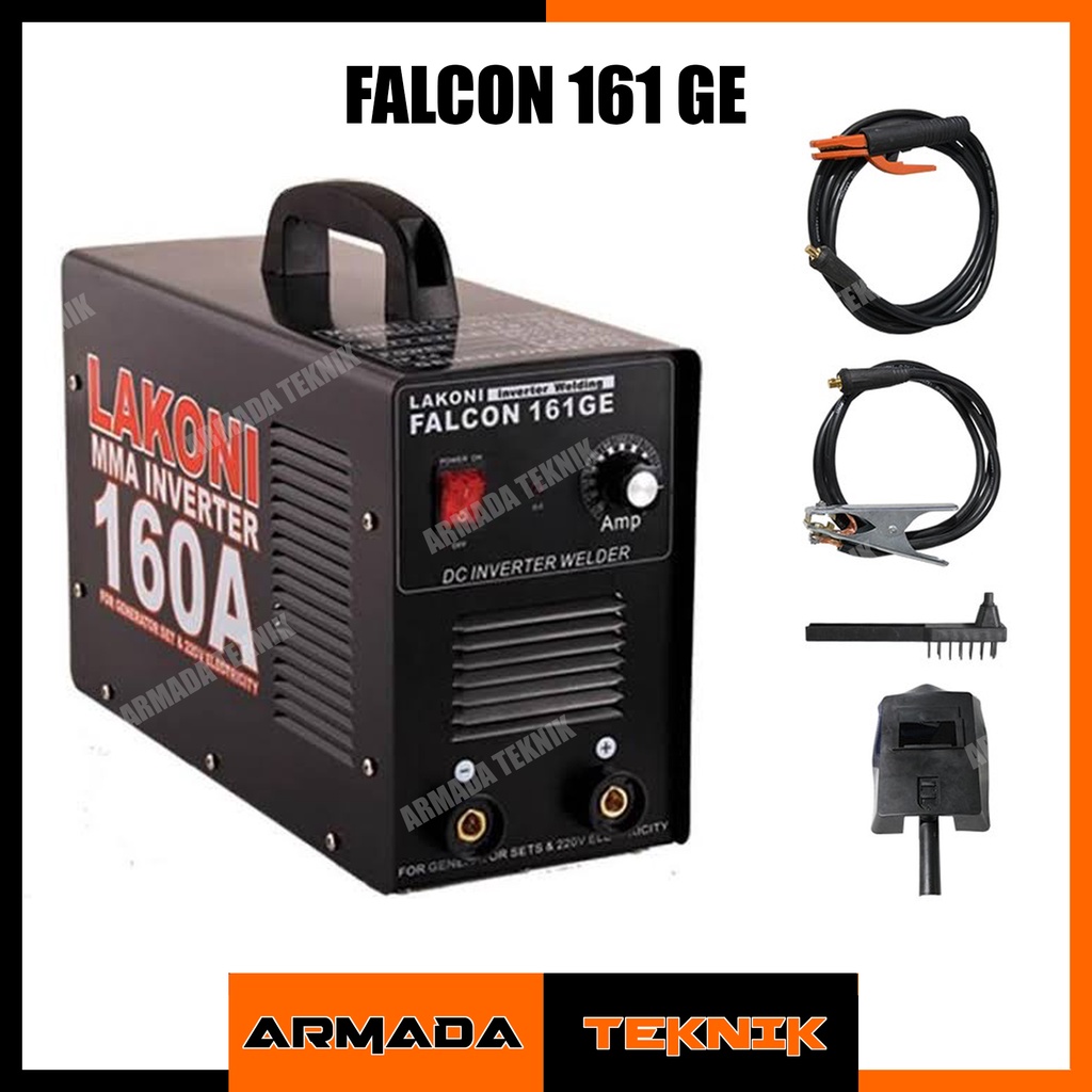 Mesin Las Inverter Lakoni Falcon 161 GE 900 Watt 160 Ampere