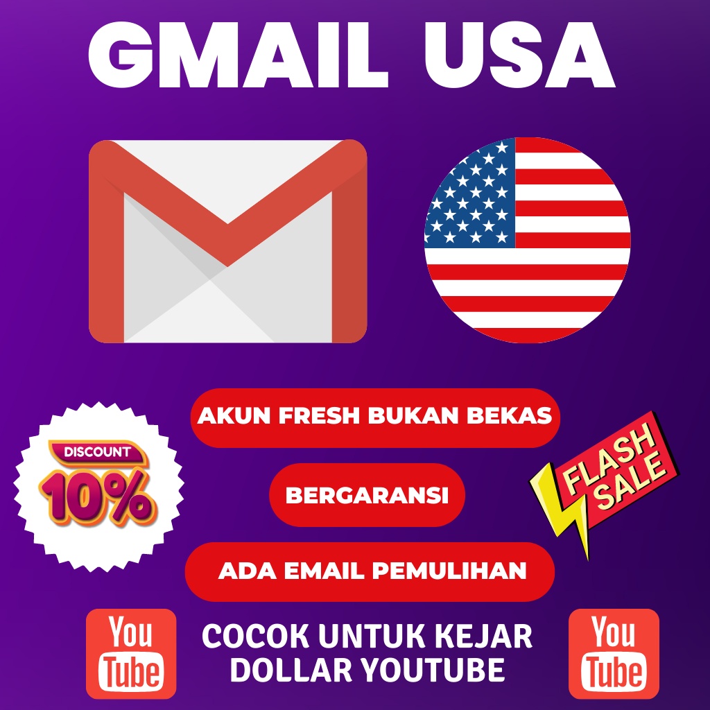 GMAIL USA AMERIKA BERGARANSI