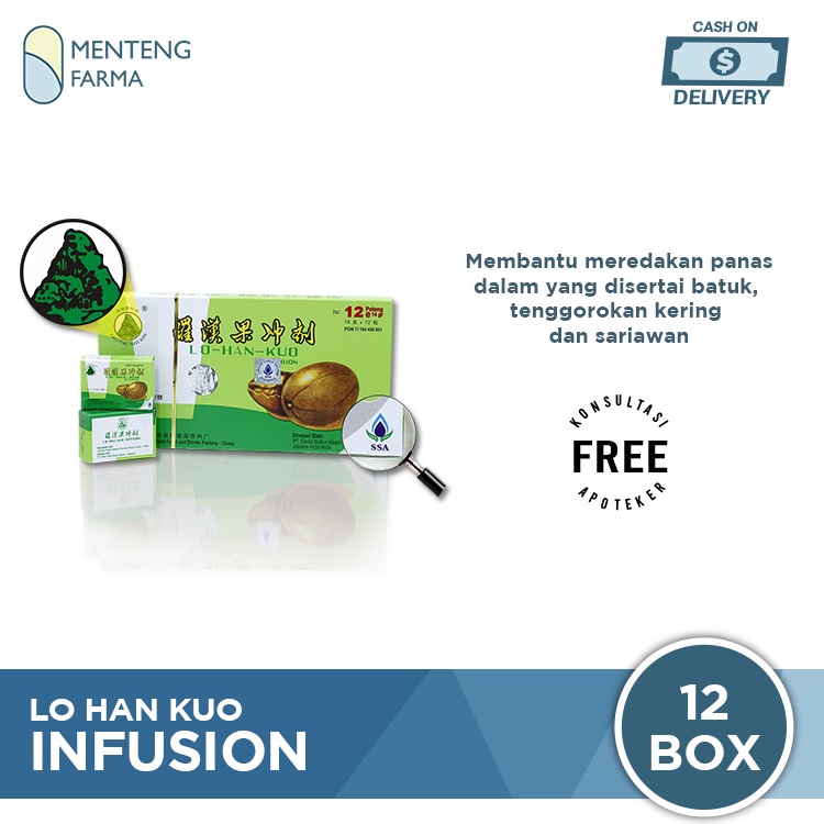 Lo Han Kuo Infusion - Pereda Panas Dalam dan Sakit Tenggorokan