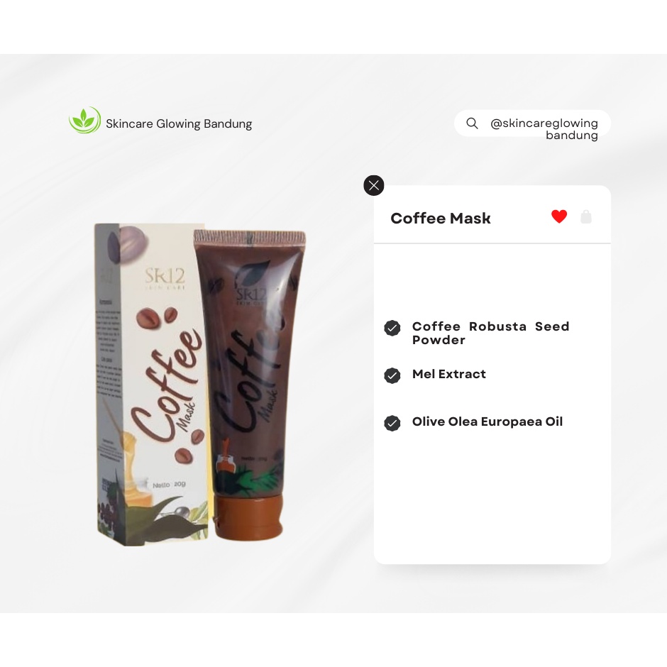 Coffee Mask SR12 Masker Kopi Masker Wajah Kopi Menghilangkan Flek Hitam Masker Scrub Wajah Krim Penghilang Flek Hitam Cream Flek Hitam Membandel Scrub Muka Masker Flek Hitam Peeling Mask Scrub Wajah Srub Wajah Scrub Peel Wajah Peeling Scrub