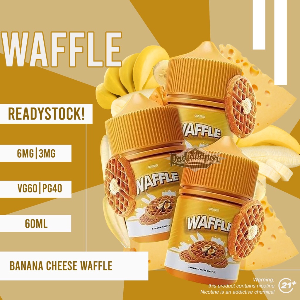 LIQUIDS 60MILI WAFFLE BANANA CHEESE ENAK