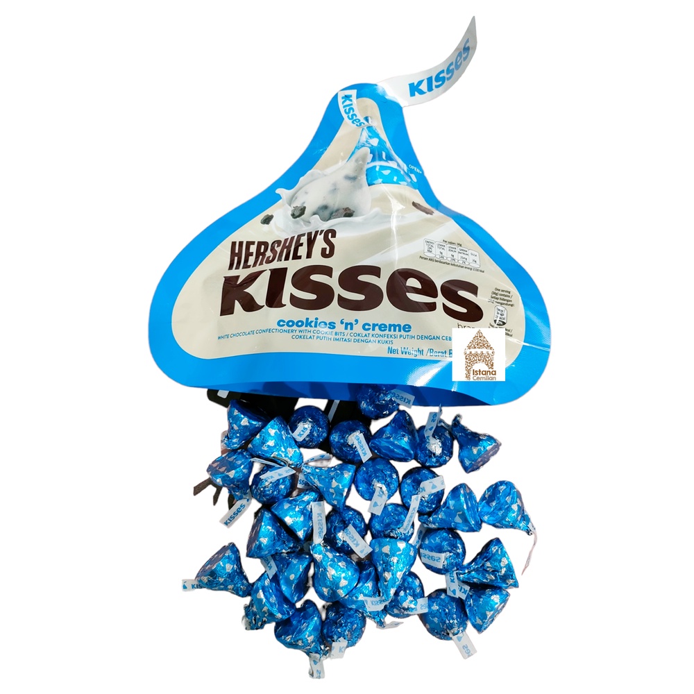 Jual Hershey's Kisses Cokelat Hersheys Cookies Cream 10 Gram SATUAN ...