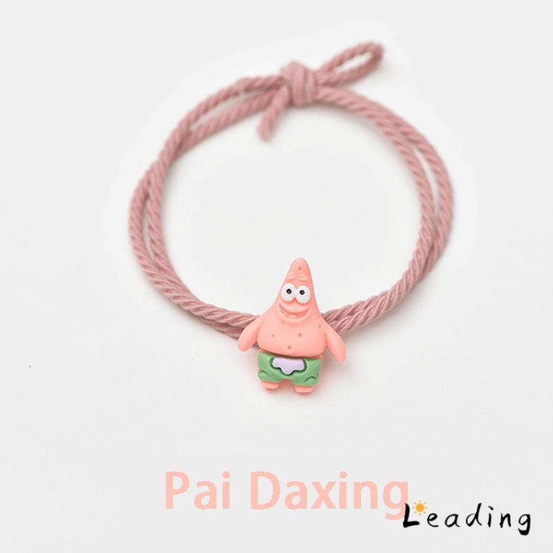 2 Pcs/set Lucu Kartun Magnet Menarik Pecinta Gelang Ikat Rambut Penggunaan Ganda Tali Rambut Hiasan 