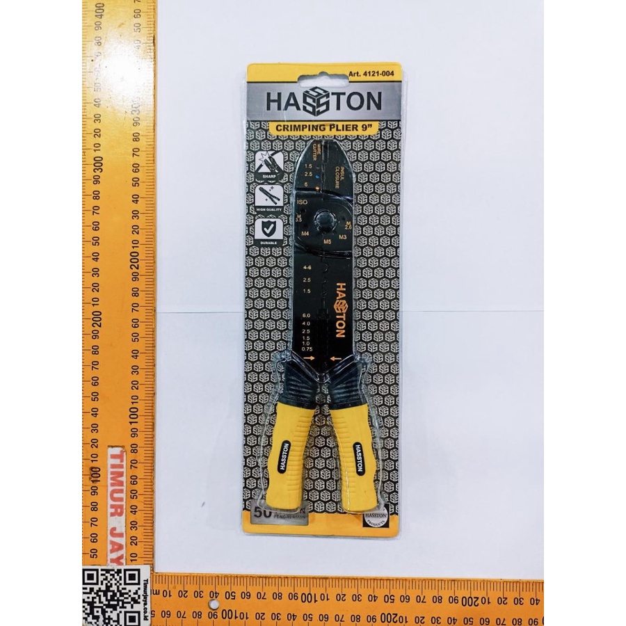 HASSTON TANG CRIMPING 9 inch wire plier press skun potong kabel