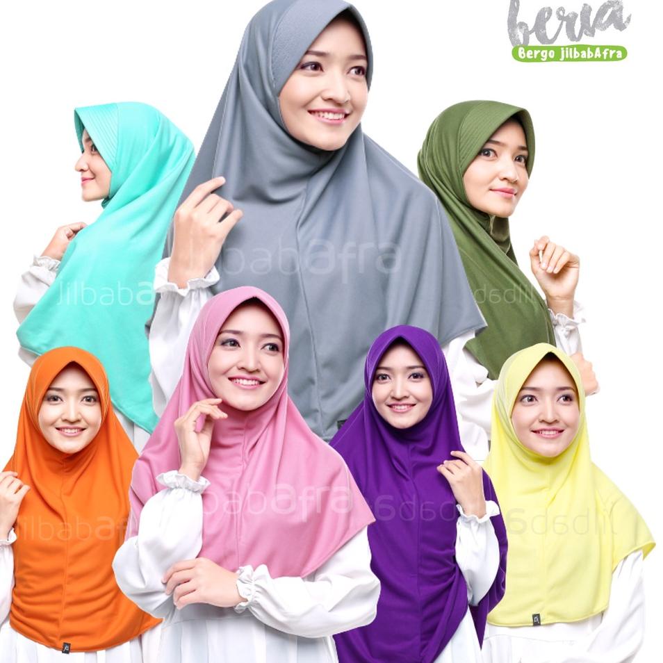 Jilbab Afra Beria - Hijab Pet Bergo Instan XS - XXXL ◦ NDL.18Oc22w