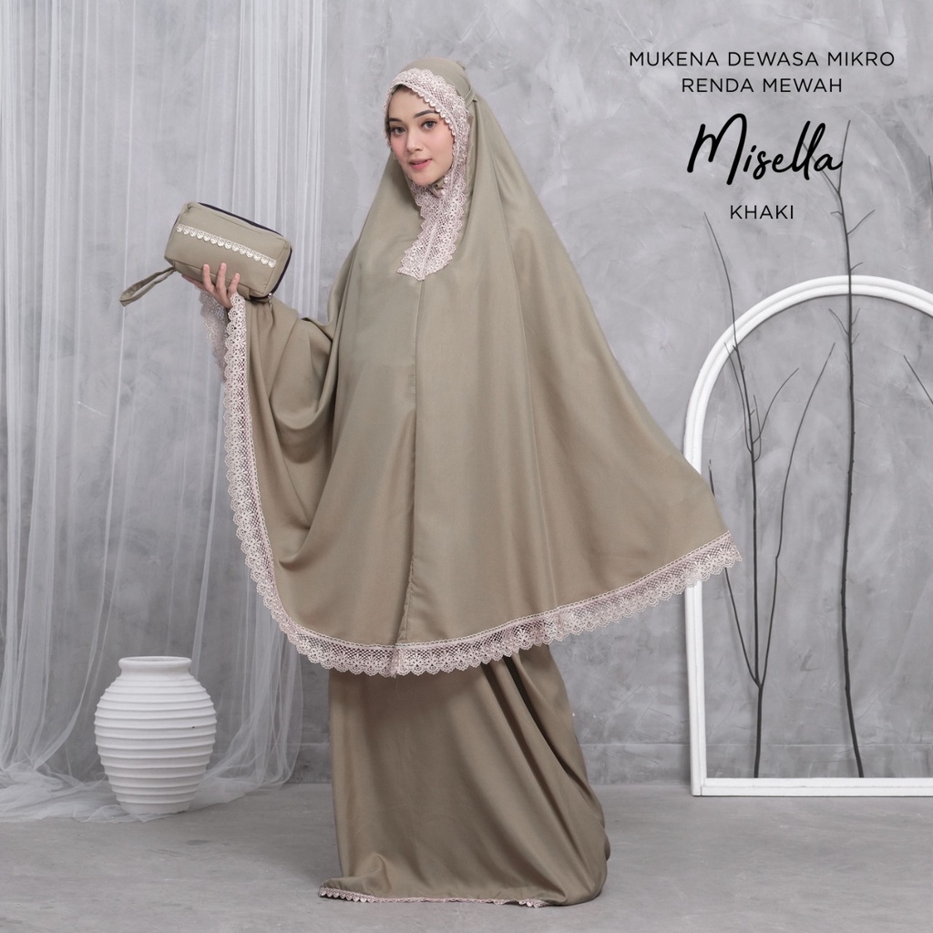 MUKENA BALI TASIK - MUKENA DEWASA 2IN1 MEWAH MISELLA KATUN MIKRO PREMIUM