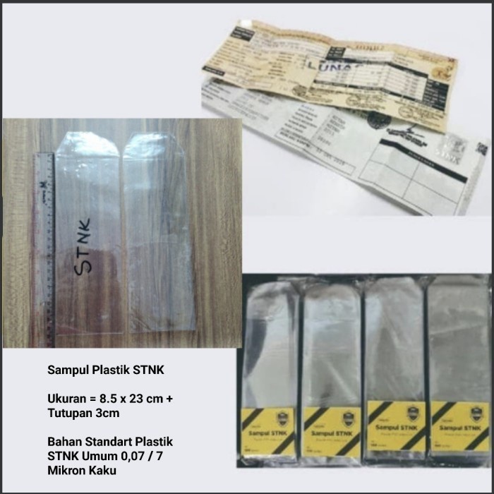 sampul plastik stnk cover pelindung