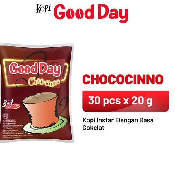 

10.10 Terlaris GOOD DAY Chococinno 1 Bag (30 x 20 gr) murah