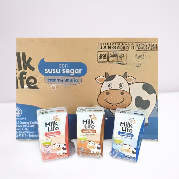 Milk Life Susu UHT 115ml Rasa Coklat dan Strawberry (1 pcs)