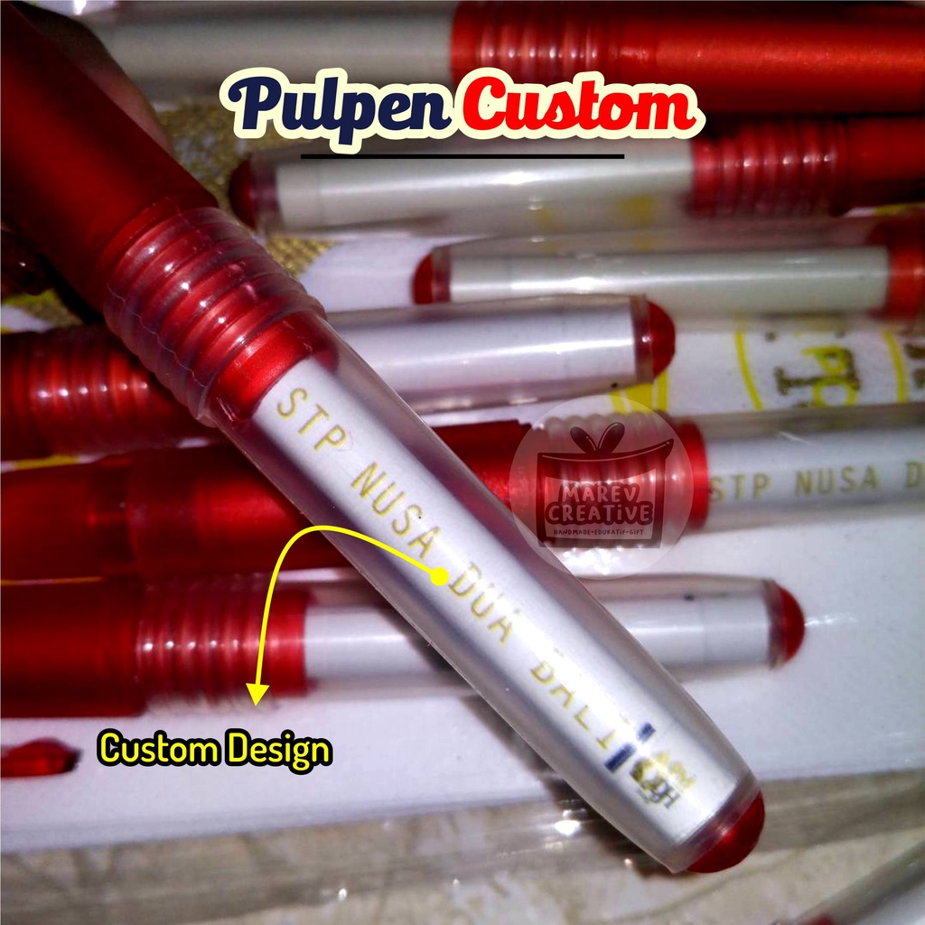 

PULPEN CUSTOM , BOLPOIN CUSTOM , PEN CUSTOM , CUSTOM PEN FREE DESAIN PULPEN CUSTOM NAMA MAREV CREATIVE