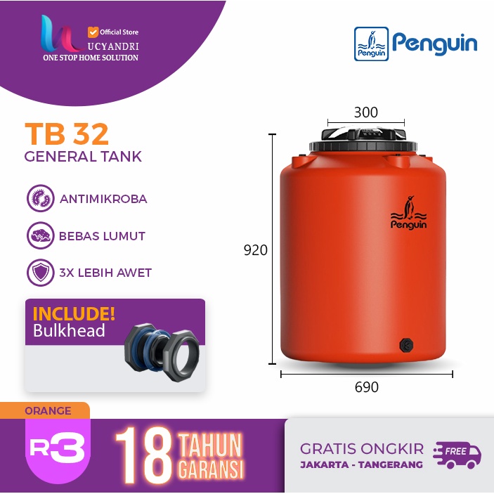 Tangki Air  Penguin TB 32 / Toren Air / Tandon Air